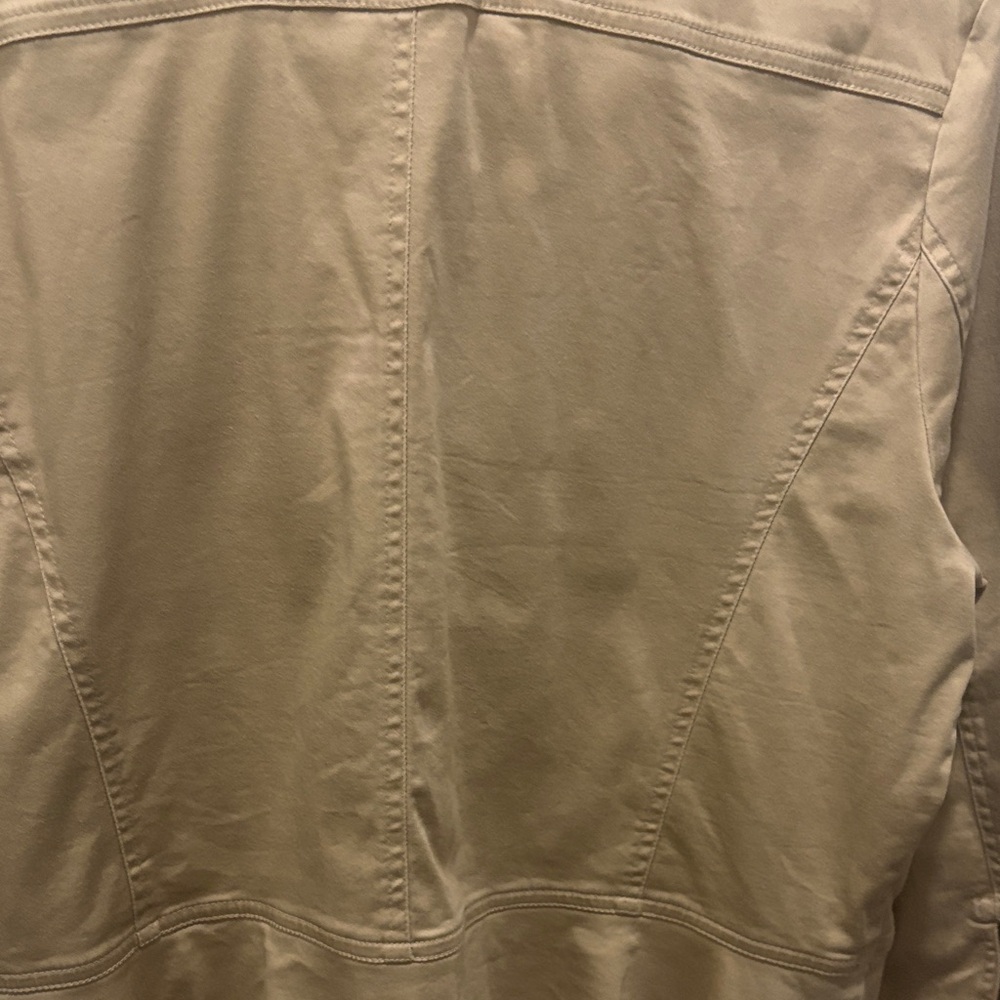 Ruby Rd. Tan Blazer with Ruffle Detail - Picture 9 of 13